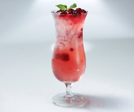 Blueberry pink soda