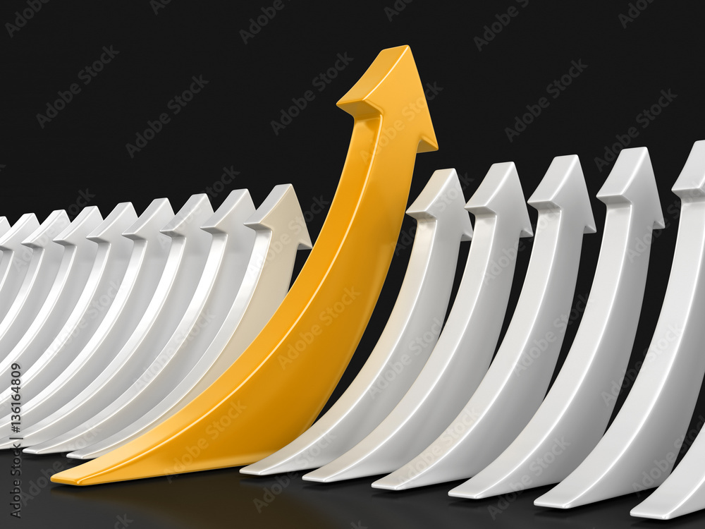 Poster arrows up. image with clipping path