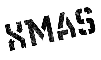 Xmas rubber stamp. Grunge design with dust scratches. Effects can be easily removed for a clean, crisp look. Color is easily changed.