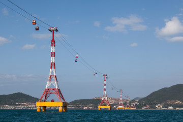 Cableway in Nha Trang Vietnam
