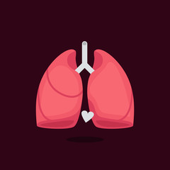 Lungs vector illustration