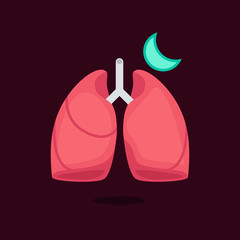 Lungs vector illustration