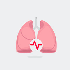 Lungs vector illustration