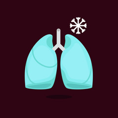 Lungs vector illustration