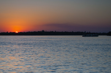 River Zambezi at Sunset