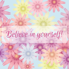 International Happy Women's Day celebration inspire greeting on floral background.