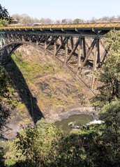 This bridge forms the link between Zambia and Zimbabwe over the River Zambezi