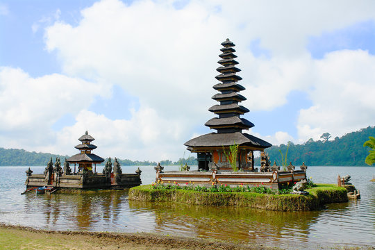 Pura Ulun Danu Bratan, or Pura Bratan - a major Shivaite and water temple on Bali, Indonesia
