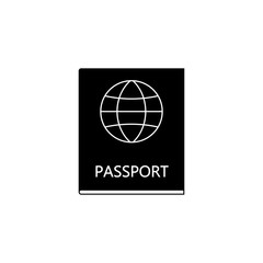 Passport solid icon, travel & tourism, citizen and id, a filled pattern on a white background, eps 10.