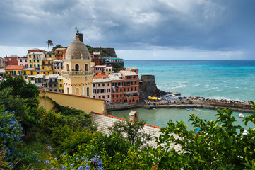 Vernazza, beautiful village in Cinque Terre, Liguria, Italy 