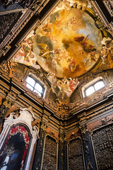 San Bernardino alle Ossa is a church in Milan, known for its ossuary, decorated with human skulls and bones