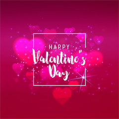 Pink Valentines Holiday card