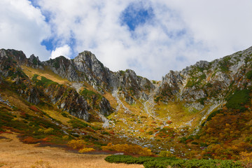 秋の中央アルプス千畳敷
