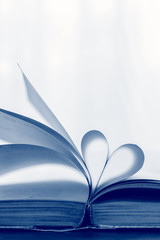 heart from book page