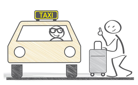 Taxi, Fahrer und Fahrgast