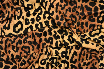 Brown and black leopard pattern.