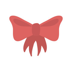 ribbon tape satin icon design vector illustration