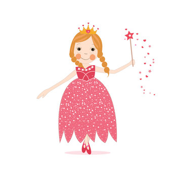 Little cute princess red dress