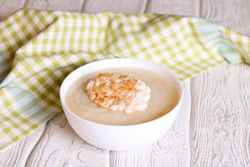 Vegetable soup with chicken