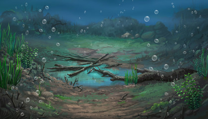 Paint pictures underwater