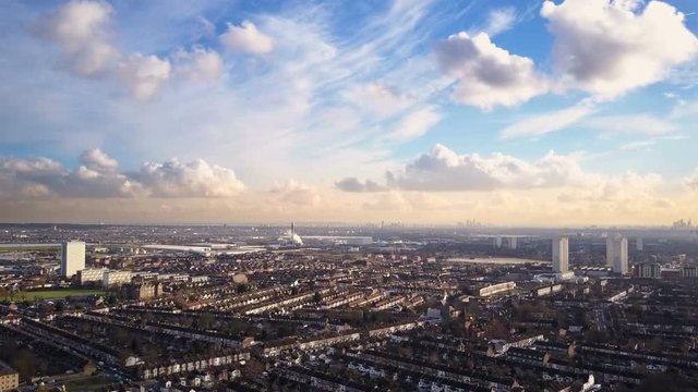 North London suburbs; drone side track