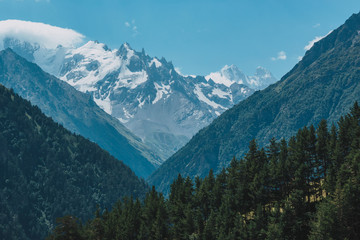 Elbrus, mountains in summer.