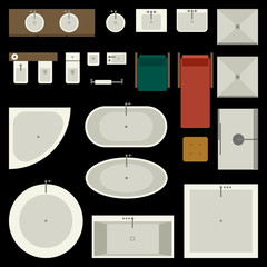 Bathroom furniture set