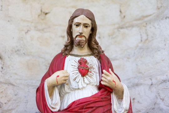 The statue of the Most sacred heart of Jesus