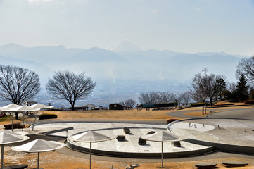 笛吹川フルーツ公園（冬）