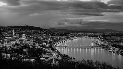 Fototapeta premium Aerial view of Budapest, Hungary