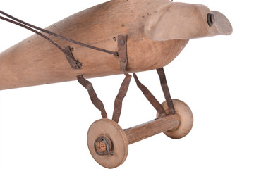 Wooden plane toy