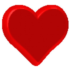 Heart halftone icon