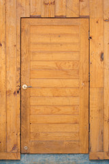 wood door and wall