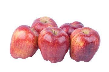 red apple isolated on white background