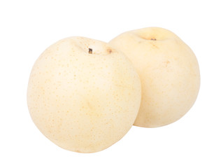 Chinese pear isolated on white background