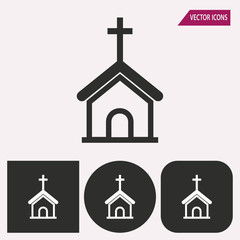 Church - vector icon.