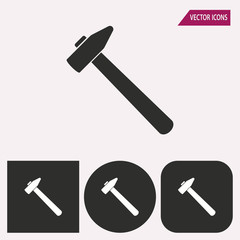 Hammer - vector icon.