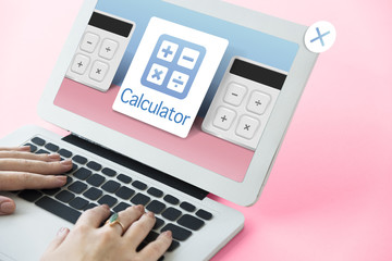 Accounting Banking Investment Budget Calculator Concept