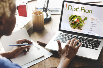 Fototapeta na wymiar Nutrition Healthy Diet Plan Concept