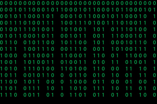 Seamless pattern with binary code