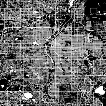 Denver Vector Map