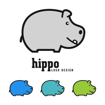 Hippo Logo Vector