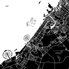 Dubai Vector Map