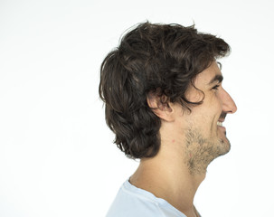 Obraz premium Man Cheerful Studio Portrait Concept