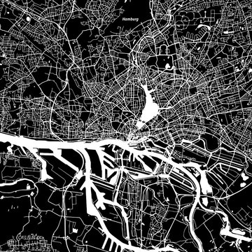 Hamburg Vector Map
