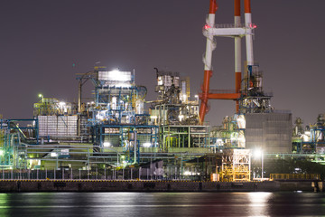 Fototapeta premium 北九州のプラント夜景
