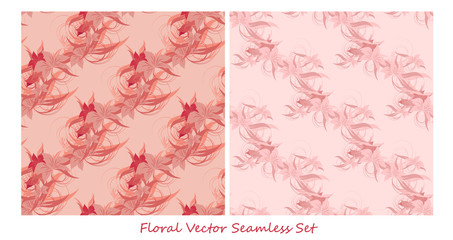 Vector seamless floral background. Pattern for design, brochures. Eps10