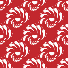 Valentine's day vector seamless.  Design element for wallpapers, web site backgrounds, wedding invitation, birthday or Valentines Day card, fabric print. Eps10