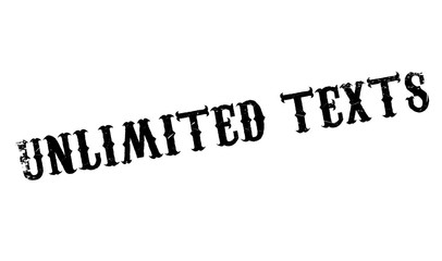 Unlimited Texts rubber stamp. Grunge design with dust scratches. Effects can be easily removed for a clean, crisp look. Color is easily changed.