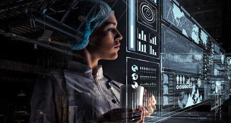 Innovative technologies in science and medicine. Mixed media . Mixed media